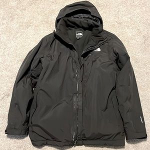 North Face Black Salita Full Zip Insulated Hooded Jacket Hyvent